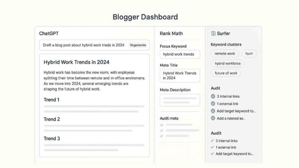 Content Creation and Blogger