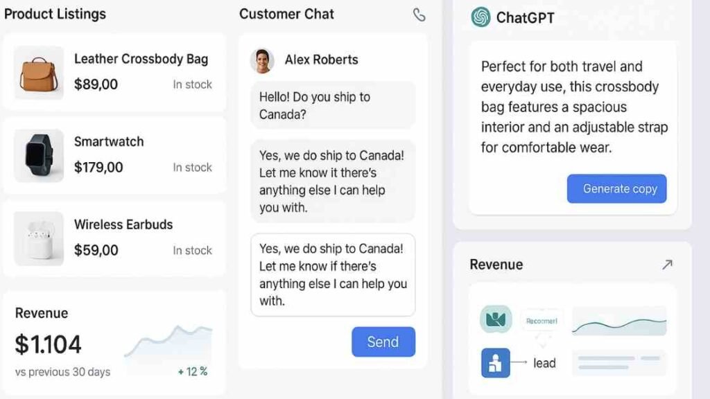 Small business owner dashboard