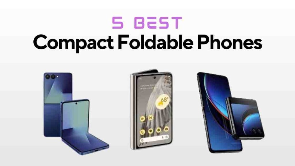 compact foldable phone with flex hinge