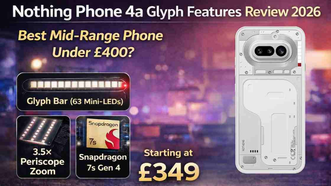 Nothing Phone 4a Glyph features